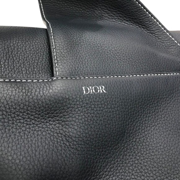 DIORSaddle Grained Calfskin Saddle Bag Navy Blue - Picture 4 of 8